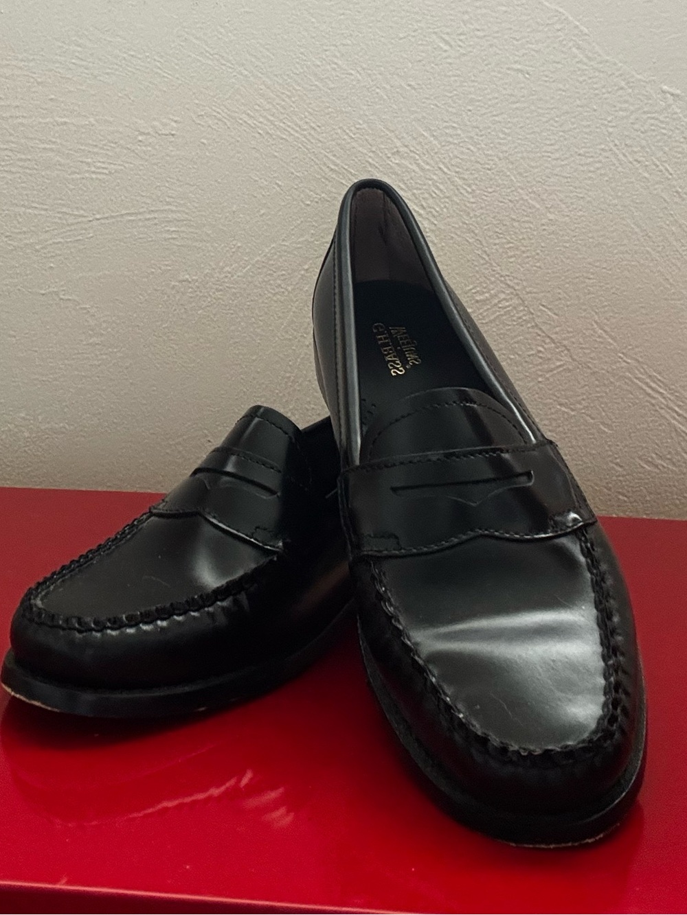 G.H. Bass & Co. Shiny Whitney Weejuns® Penny Loafer Black Leather